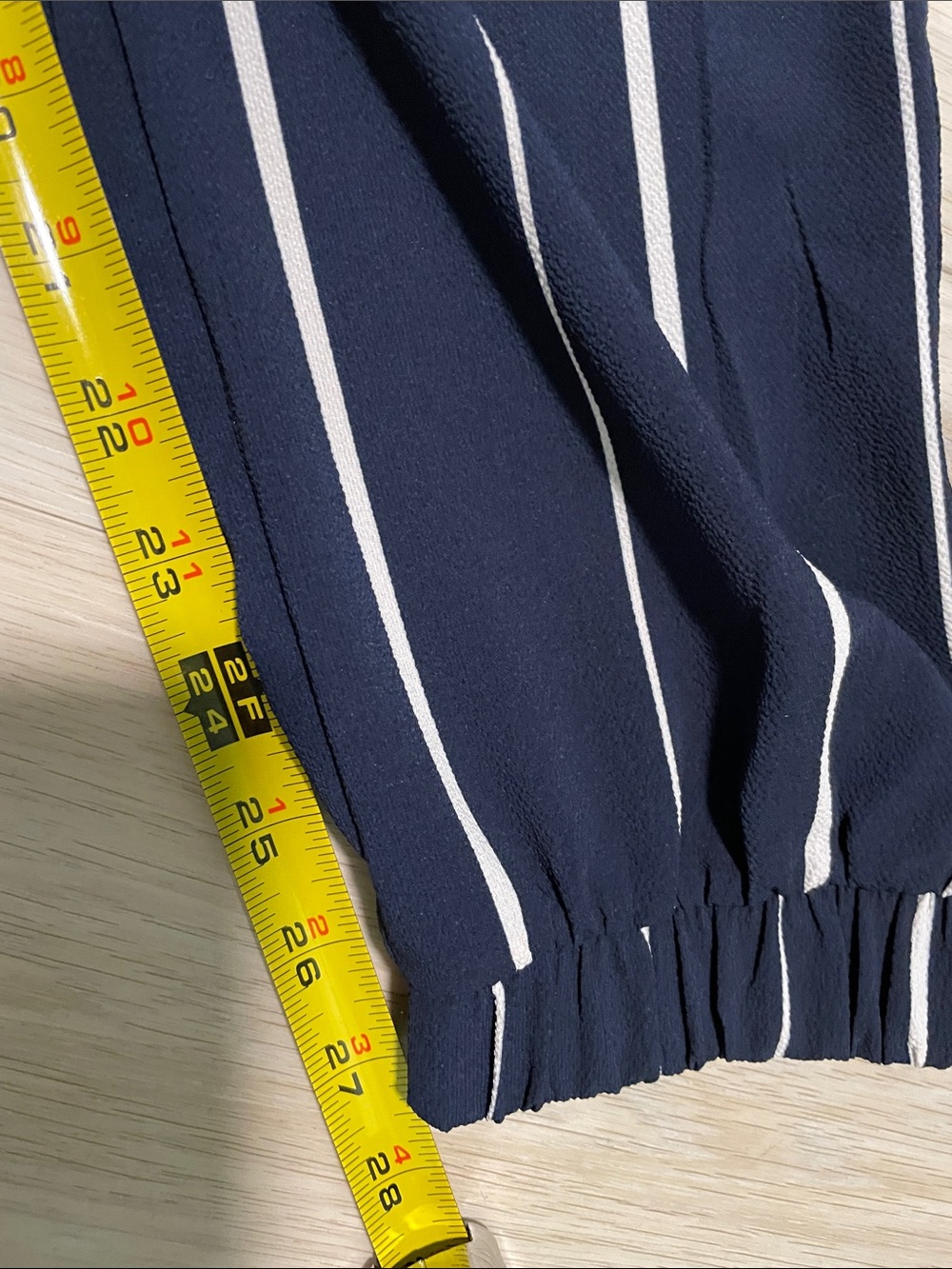 iris Navy and White Vertical-Striped Sleeveless Jumpsuit - Picture 7 of 7